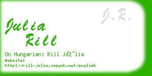 julia rill business card